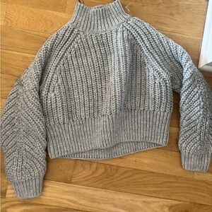 Cozy Gray Knit Sweater